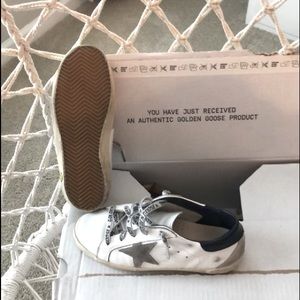 Golden goose brand new with box shipping box and dust bag no flaws size 35